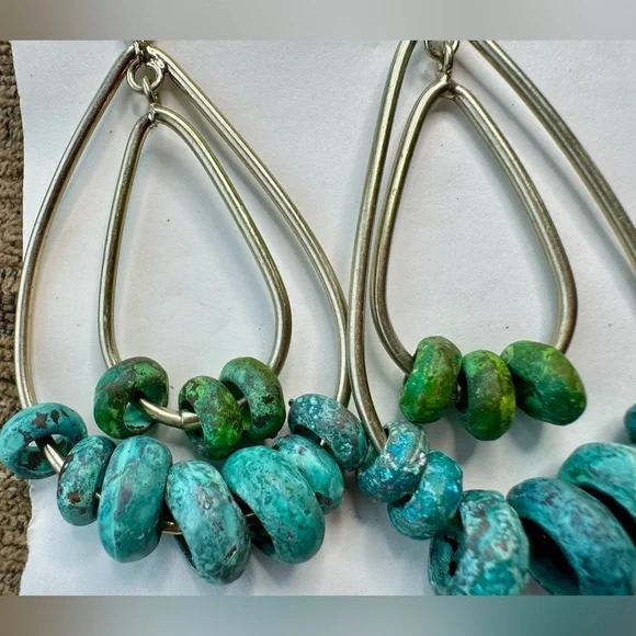 Turquoise earrings - Picture 4 of 6